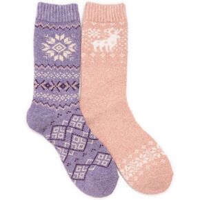 MUK LUKS Women's Wool Socks (2 Pair Pack)