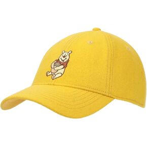 Winnie The Pooh with Honey Pot Yellow Unstructured Baseball Cap