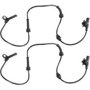 TRQ Front ABS Wheel Speed Sensor Set Compatible with 2016-2020 Jeep Cherokee