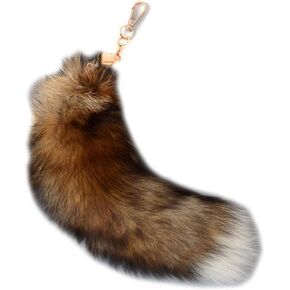 Keyring Pendant, Cute Animal Tail Keychain Pendant Key-Chain Bags Charm Keys-Holder, 30.00 * 20.00 * 6.00CM