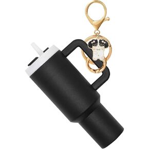 Mini Cup Keychain for Stanley, Valentine Tumbler Keychain Chapstick Holder, Purse Handbag Key Charm Accessory for Women Girls