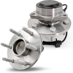 515054 Front Wheel Bearing Hub Assembly Fit for for Chevy Silverado 1500 Tahoe Avalanche Express Cargo Sonora Suburban, for Cadillac Escalade, for GMC Savana Sierra Yukon XL, 6 Lug w/ABS, 2Pcs