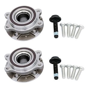 HICKS 513301 Front Wheel Hub Bearing Assembly Compatible with 2009-2015 A4, 2010-2014 A5, 2009-2015 Q5, Set of 2