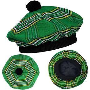 Scottish Hat Tam o' Shanter Tammy Jimmy Flat Bonnet in Various Tartans