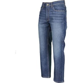 Timberland PRO Men's Ballast Straight Fit Flex 5 Pocket Jeans, Dark Wash with Sanding, 38W/34L