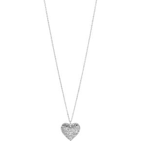 Necklace with Heart Filigree Pendant - Fashion Jewelry