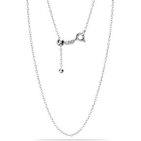 LeCalla 925 Sterling Silver Italian Jewelry Adjustable Chain Necklace, Sliding Bolo Chain Necklace for Women Slider Chain 14 to 24 Inch.