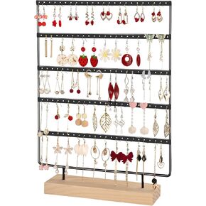 Earring Display for Vendors, Large Earring Holder Organizer Stand for Retail with 5 Tiers & 120 Holes