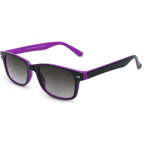 Rescue Me Classic Full Reader Sunglasses - Full-Rimmed, Rectangle Frame Cheater Glasses - Non-Polarized Lenses - Black - 2.0x