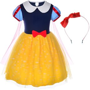 Princess Birthday Party Costume for Toddler Girls with Headband