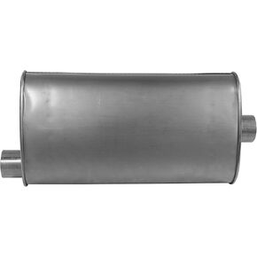 Walker Quiet-Flow SS 21919 Direct Fit Exhaust Muffler 2.625" Inlet (ID) 2.625" Outlet (ID) for Chevrolet Silverado 1500