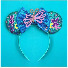 Ears Bow Headbands Girls' Costume Accessories Princess Decoration For Encanto Dress upCosplay (new blue bow)