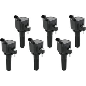 Set of 6 Ignition Coil Pack Compatible with Chevrolet Trailblazer Colorado GMC Envoy Canyon Buick Rainier Isuzu Ascender Saab 9-7X Hummer H3 H3T L6 4.2L Replace# UF497, 12629472, C1558