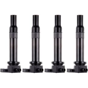 ECCPP Ignition Coils UF499 4PCS, for Dodge Attitude/for Hyundai Accent/for Kia Rio 1 / for Kia Rio 5 L4 1.6L 2006-2011 Replacement for UF499 27301-26640 C1543