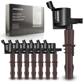 Micro Set of 8 Brown Boot Ignition Coil Pack Compatible with Ford Lincoln Expedition F450 F550 Super Duty Navigator 4.6L 5.4L 6.8L Replacement for 8L3Z-12029-A C1659 DG521