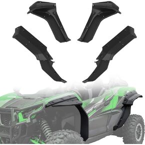 Front & Rear Fender Flares for Kawasaki Teryx KRX 1000 20-25, Heavy Duty XXL Extended Mud Flaps Mud Guards Extension for Kawasaki Teryx KRX 1000 2020-2025 Accessories (Replace #99994-1324)