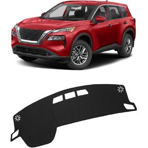 FIILINES Dash Cover for Nissan Rogue 2021-2025 (Not Fit Nissan Rogue Sport/SL/Platinum), Dashboard Mat Cover Sunshade Nonslip Mesh Protector No Glare Black
