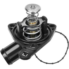 A-Premium Engine Coolant Thermostat Housing Assembly with Gasket Compatible with Honda Civic 2002-2005 CR-V Acura RSX 2002-2006 2.0L 2.4L