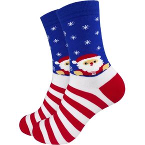 Holiday Crew Socks Seasonal Funny Knitted Sock Soft Warm Medium Stockings Gifts for Women and Men