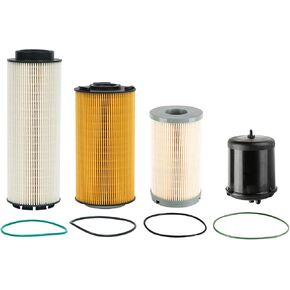 2277129 Fuel Water Separator Filter,2234788 Oil Filter,1922496 Oil Filter Kit,K37-1029 Fuel Filter Element Compatible With Paccar MX-13 Engine