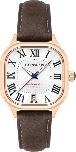 Thomas Earnshaw Coussin Men's Automatic 39mm Watch with Genuine Leather Strap ES-8284 in Saudi Arabia