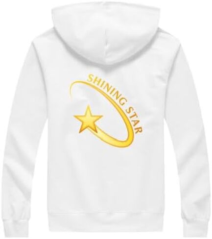 SHINING STAR Fashion Hoodies Unisex Men Women Sweatshirts Pullover Jackets with Pockets Essential Hoodies in Saudi Arabia