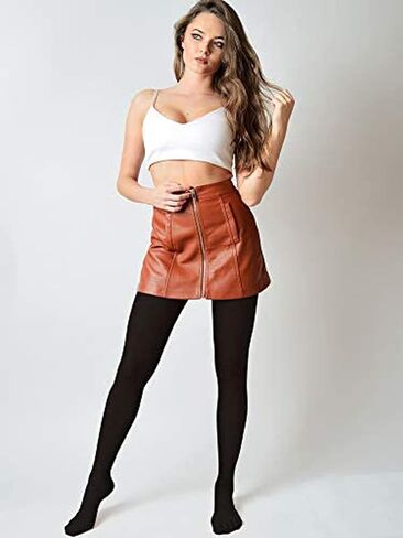 Geyoga 4 Pairs Women Footed Tights Solid Color Opaque Tights Summer 3 Denier/100 Denier Pantyhose Stockings for Women in Saudi Arabia