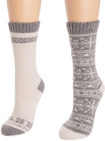 MUK LUKS Women's Wool Socks (2 Pair Pack) in Saudi Arabia