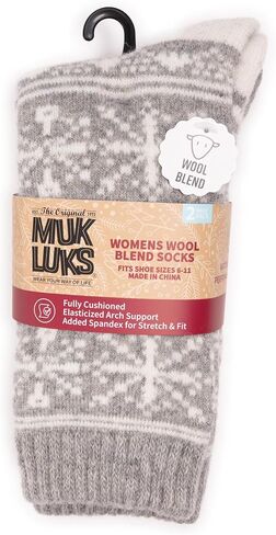 MUK LUKS Women's Wool Socks (2 Pair Pack) in Saudi Arabia