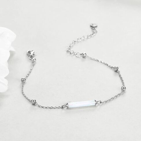 TIGER RIDER Opal Bracelet 925 Sterling Silver Opal Jewelry Gifts for Women in Kuwait