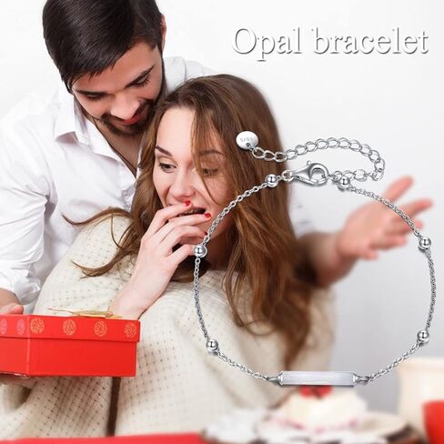 TIGER RIDER Opal Bracelet 925 Sterling Silver Opal Jewelry Gifts for Women in Kuwait