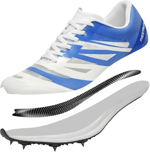 Men Women Track and Field Shoes Kids Spikes Track Sneakers Boys Girls Running Nail Footwears in Saudi Arabia