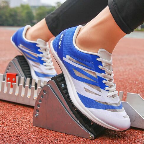 Men Women Track and Field Shoes Kids Spikes Track Sneakers Boys Girls Running Nail Footwears in Saudi Arabia