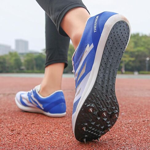Men Women Track and Field Shoes Kids Spikes Track Sneakers Boys Girls Running Nail Footwears in Saudi Arabia