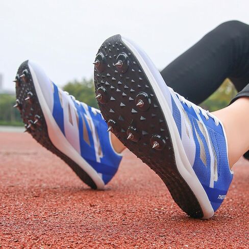 Men Women Track and Field Shoes Kids Spikes Track Sneakers Boys Girls Running Nail Footwears in Saudi Arabia