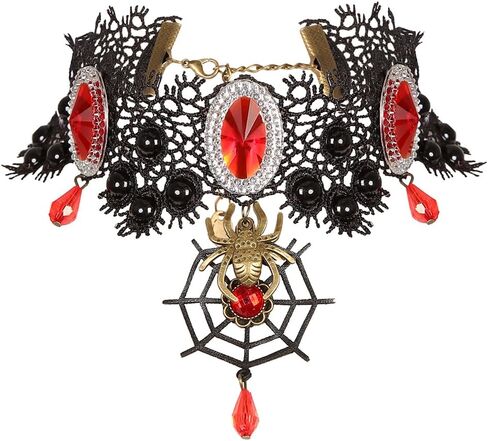 زي مصاص الدماء الملكي للفتيات أزياء الهالوين على الطراز القوطي الفيكتوري Vampiress Queen فستان لعب الأدوار مع الملحقات in Kuwait