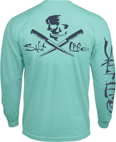 Salt Life Women's Skull and Fillet Long Sleeve Classic Fit Shirt in Kuwait