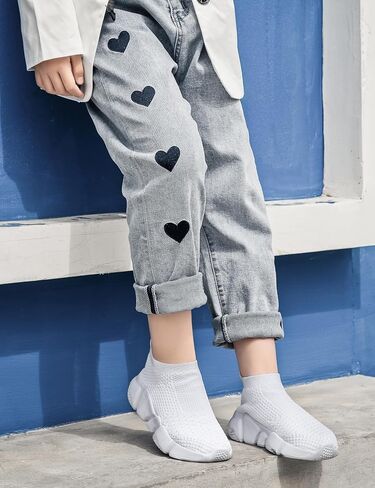 Santiro Boys Shoes Girls Sock Shoes Breathable Knit Slip On Shoes in Kuwait