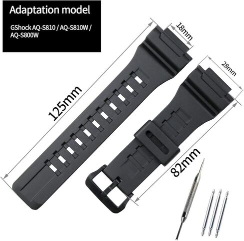 Resin watch strap Replacement fit for casio AQ-S810W AEQ-110 SGW-400H W-735H watch bands Men's outdoor sports wristband bracelet in Kuwait