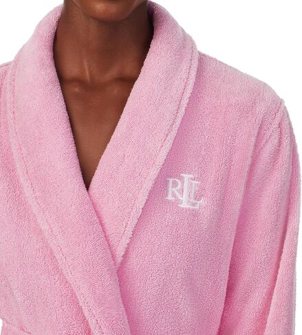 روب Lauren Ralph Lauren من القطن العضوي بياقة شال وردي مقاس XL (الولايات المتحدة 16-18) in Kuwait