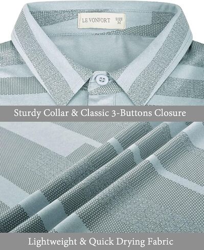 Long Sleeve Polo Shirts for Men Casual Dress Polo Tee Shirts Lightweight Quick Dry Collared Golf Shirt in Saudi Arabia
