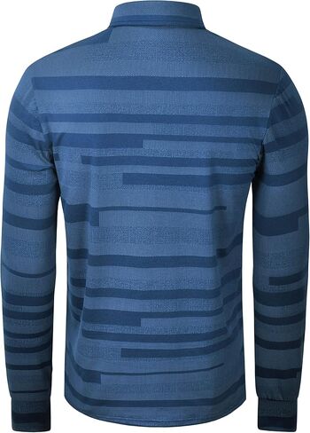 Long Sleeve Polo Shirts for Men Casual Dress Polo Tee Shirts Lightweight Quick Dry Collared Golf Shirt in Saudi Arabia