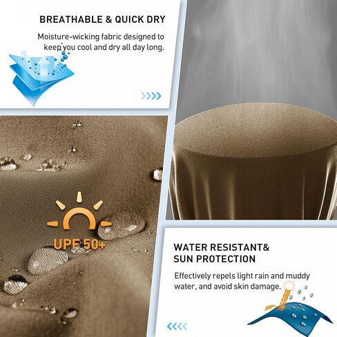 شورت Hiauspor الرجالي لركوب الدراجات الجبلية قابل للتمدد لركوب الدراجات سريع الجفاف والمشي لمسافات طويلة للعمل والجولف والصيد التكتيكي in Kuwait