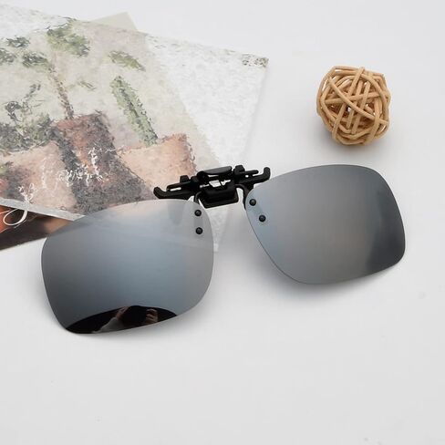نظارات شمسية من Eyekepper مكونة من 4 قطع بمشبك قابل للطي مقاس 59 × 39 مم معدنية يمكن ارتداؤها فوق النظارات in Kuwait