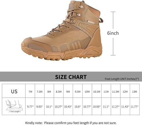 أحذية المشي لمسافات طويلة مقاومة للماء للرجال من FREE SOLDIER أحذية عمل خفيفة الوزن أحذية عسكرية تكتيكية أحذية قتالية متينة (بني 12 واط) in Kuwait