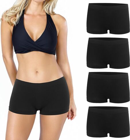 Desanlapi Boyshort Panties Womens Full Coverage Seamless Underwear Soft Stretch Boxer Briefs in Saudi Arabia