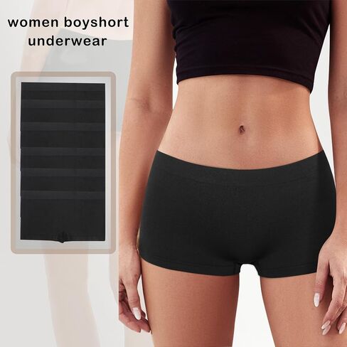 Desanlapi Boyshort Panties Womens Full Coverage Seamless Underwear Soft Stretch Boxer Briefs in Saudi Arabia