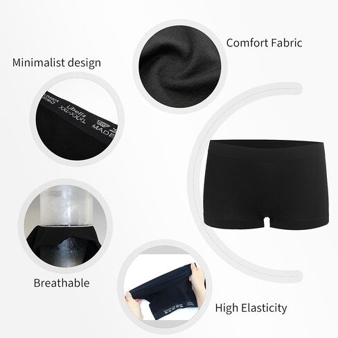 Desanlapi Boyshort Panties Womens Full Coverage Seamless Underwear Soft Stretch Boxer Briefs in Saudi Arabia