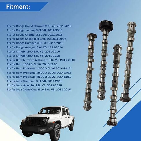 4 قطع 3.6 عمود الحدبات ورافعات الذراع يناسب 2011-2016 جيب دودج جراند شيروكي رانجلر دورانجو تشارجر رام 1500 3.6L V6 5184378AG 5184379AG in Kuwait