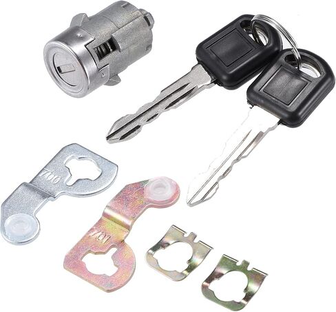 X AUTOHAUX 1 قطعة أسطوانة قفل الباب مع 2 مفتاح لسيارة GMC Sierra 1500 2500 3500 Yukon لسيارة Chevy Silverado Tahoe Suburban for Hummer H2 لكاديلاك قفل الباب الأمامي الأيسر أو الأيمن رقم 15298924 in Saudi Arabia